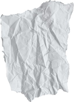 White Ripped Crumpled Paper Piece png