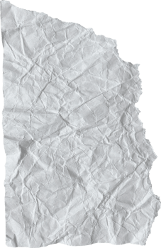 White Ripped Crumpled Paper Piece png