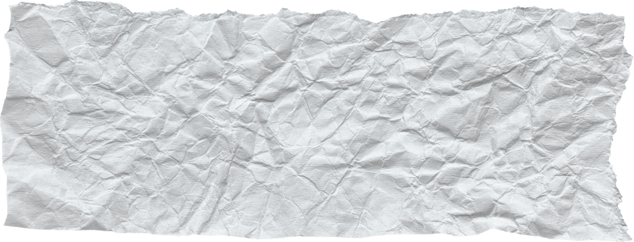 White Ripped Crumpled Paper Piece png