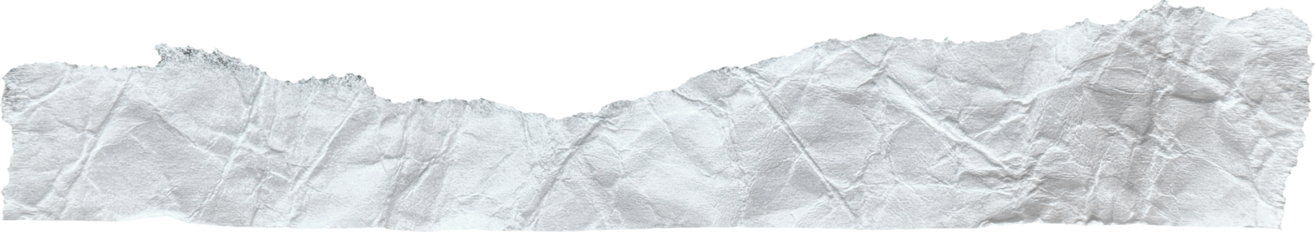 White Ripped Crumpled Paper Piece png