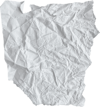 White Ripped Crumpled Paper Piece png