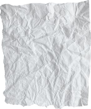 White Ripped Crumpled Paper Piece png
