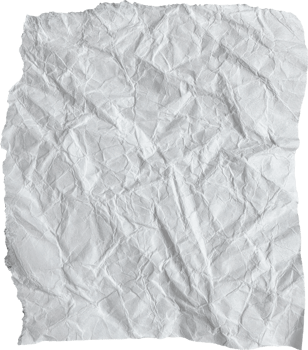 White Ripped Crumpled Paper Piece png