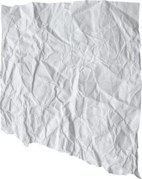 White Ripped Crumpled Paper Piece png