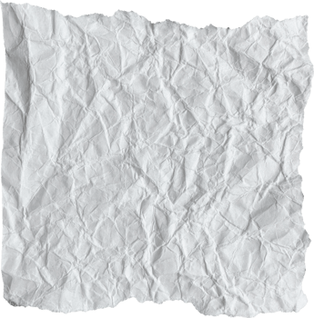White Ripped Crumpled Paper Piece png