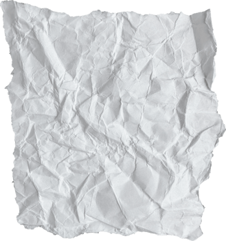 White Ripped Crumpled Paper Piece png