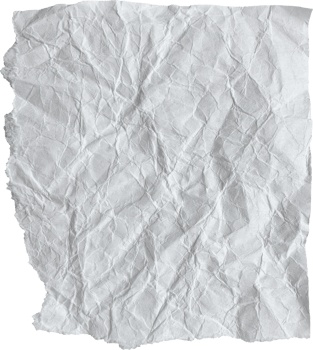 White Ripped Crumpled Paper Piece png
