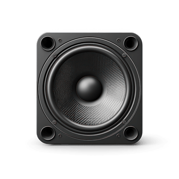 a black speaker on a transparent background png