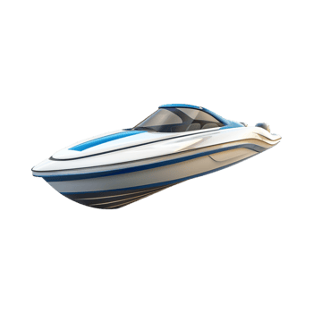 Surfing Boat on Transparent Background png