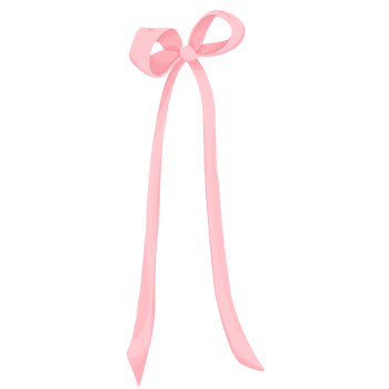 cute coquette Ribbon pink aesthetic illustration png