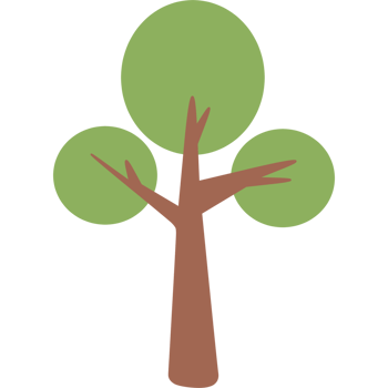 Cute tree illustration png