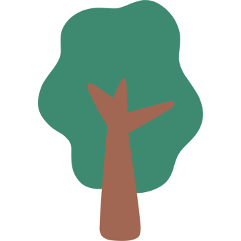 Cute tree illustration png