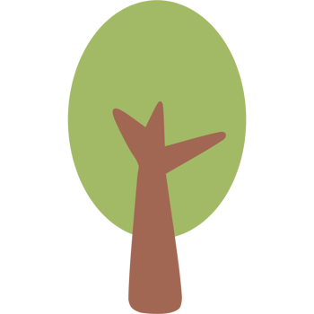 Cute tree illustration png