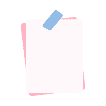 cute sticky note illustration png