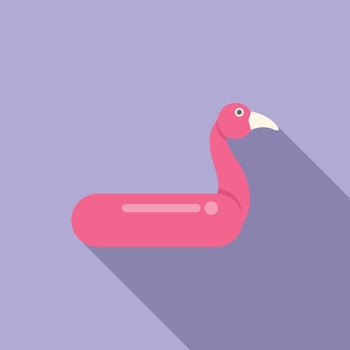 Minimalist flamingo pool float illustration vector