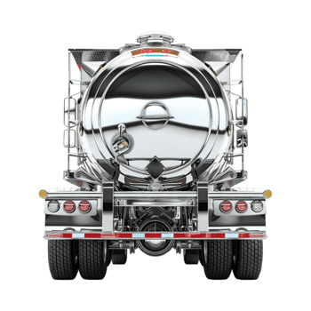 Silver American Truck on Transparent Background png