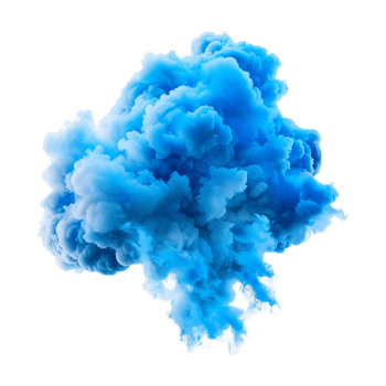Blue Clouds on Transparent Background png