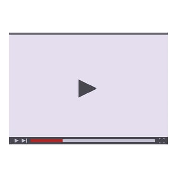 Illustration of a player with a progress bar vector