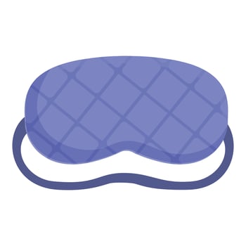 Soft fabric sleeping mask with elastic strap for blocking out light and getting good night sleep vector