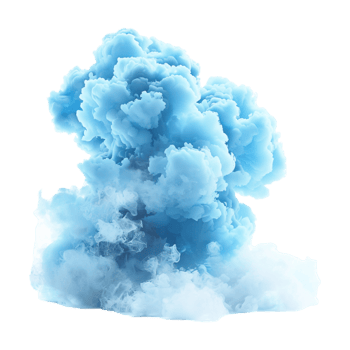 Blue Clouds on Transparent Background png