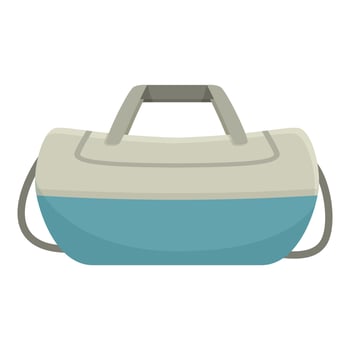 Sports bag ready for a training session vector