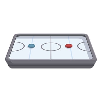 Air hockey table with pucks isometric illustration vector