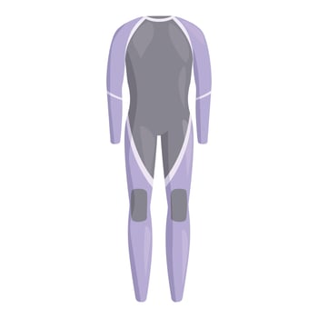 Professional diving suit protecting body while exploring underwater world vector