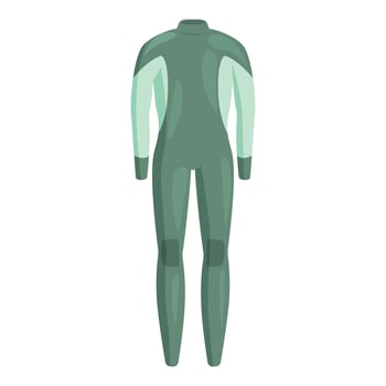 Diving suit standing up with knee protection pads vector