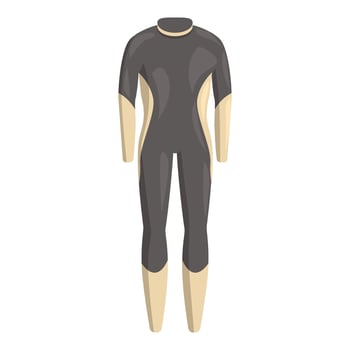 Professional diving suit for exploring underwater world vector