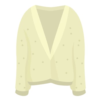 Elegant women's light green blazer with v neck and dot pattern vector