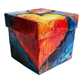 Beautiful Gift Box For Valentine Day on Transparent Background png