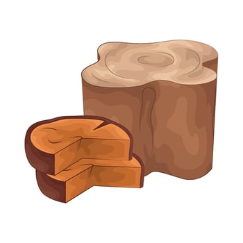 Illustration of wood vector