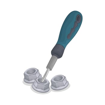 Illustration of screwdriver vector
