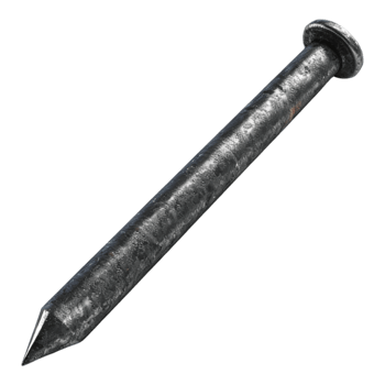 Iron Nail on Transparent Background png