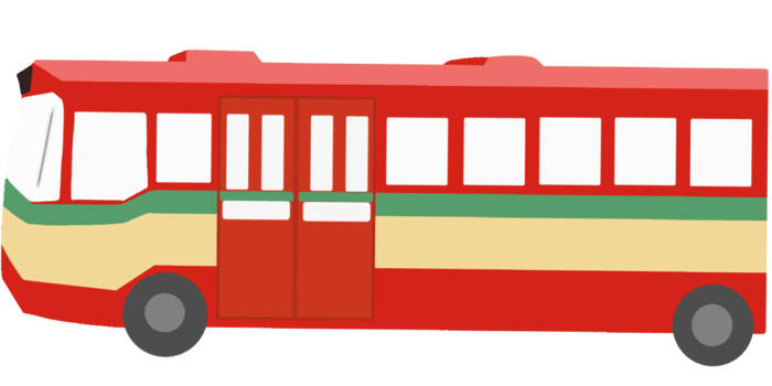 red bus cartoon png