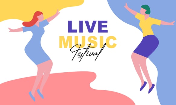 Posters for a summer live music festival or jazz party vector