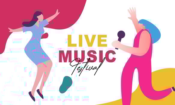 Posters for a summer live music festival or jazz party vector