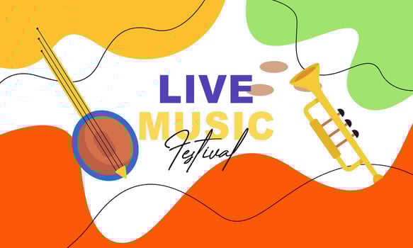 Posters for a summer live music festival or jazz party vector