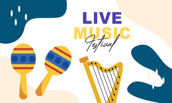 Posters for a summer live music festival or jazz party vector