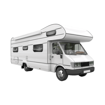 Camper Van on Transparent Background png