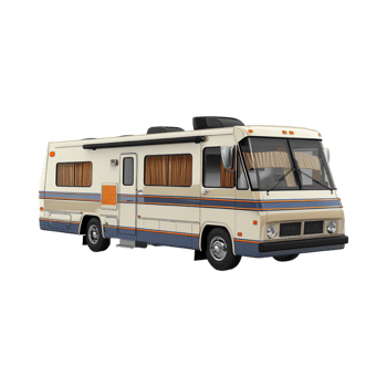 Camper Van on Transparent Background png