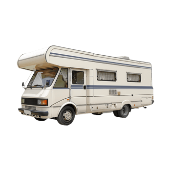 Camper Van on Transparent Background png
