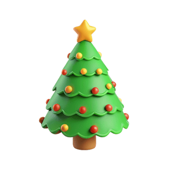 Christmas Tree Decoration 3d Style png