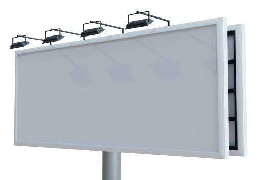 Outdoor Mockup. Right side view 3d render png