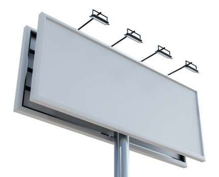 Outdoor Mockup. Left side view 3d render png