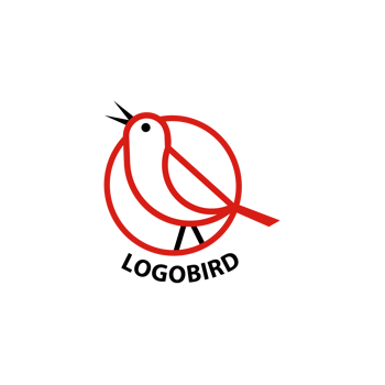 Outline bird simple illustration suitable for logo and web page png