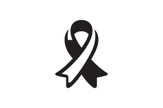 Awareness ribbon icon illustration vector