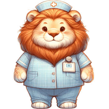 Nursing work, animals wearing nursing clothes, animals, watercolor png