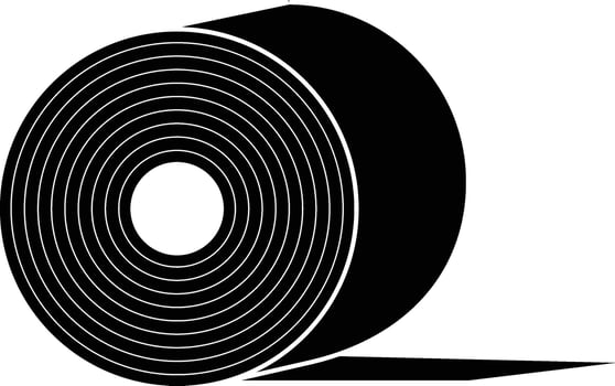 Steel Sheet Roll Icon vector