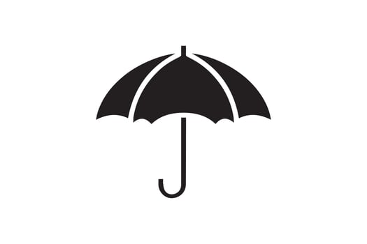 An umbrella icon on a white background vector